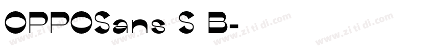OPPOSans S B字体转换